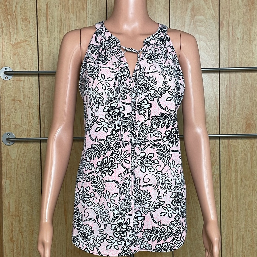 c & e Black and Pink Tank Top SZ-M